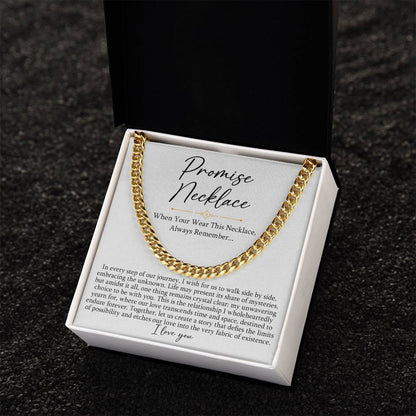 Promise necklace White back