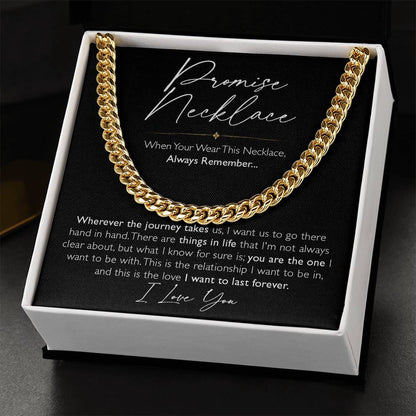 Promise necklace Black back 2