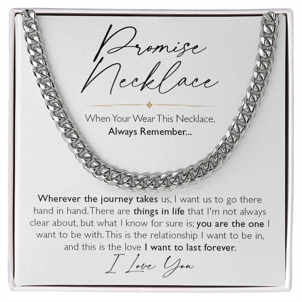 Promise necklace White back 2