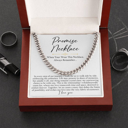 Promise necklace White back